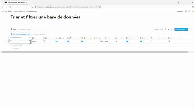 NOTION : Filtrer et trier une base de données смотреть онлайн