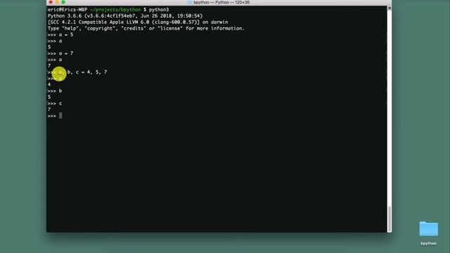 The Python assignment operator смотреть онлайн