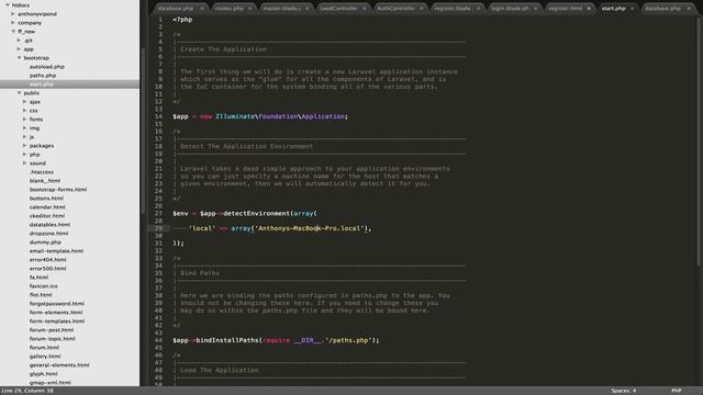 Laravel 4 Project Tutorial 3 - Setting local and production variables смотреть онлайн