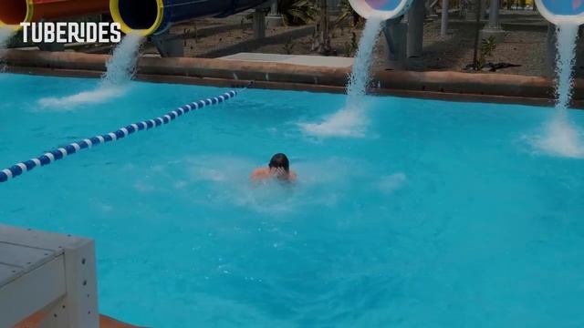 New Water Park in California! Wild Rivers Irvine - All Water Slides POV смотреть онлайн