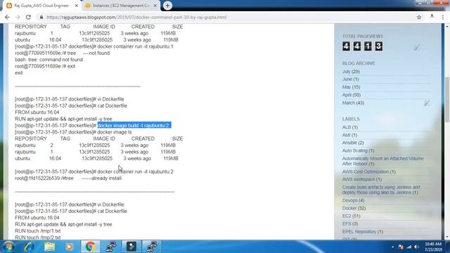 Docker Command Part-10 | AWS in English | Raj Gupta смотреть онлайн