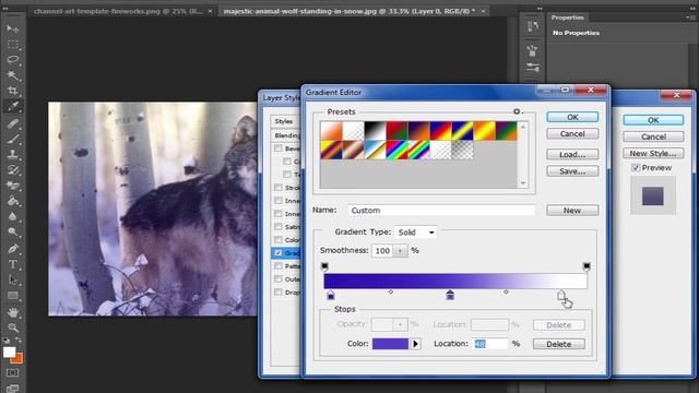 How to make gradient/filter In Photoshop CS6 смотреть онлайн