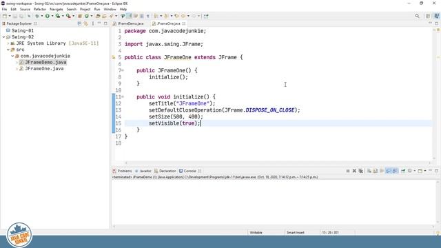 JFrame | Java Swing Tutorial for Beginners смотреть онлайн