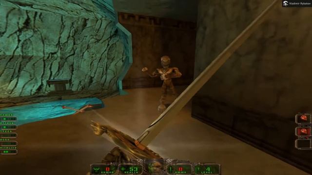 Daikatana - прохождение - E2M2, CATACOMB смотреть онлайн