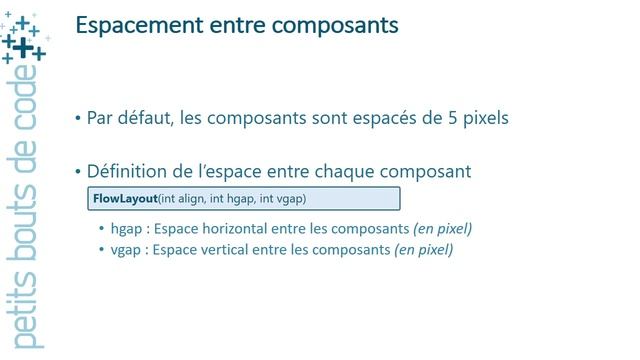 Java / Swing - FlowLayout смотреть онлайн