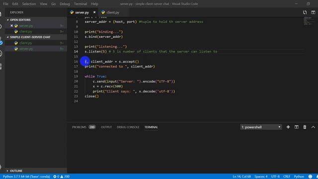 part1: simple client server chat in python | Arabic смотреть онлайн