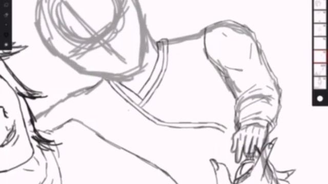 the oni, the yokai and the beetle - Genshin impact Arataki Itto fanart смотреть онлайн