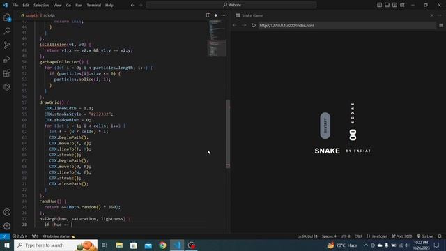 How To Create Snake Game | Game Development Using Html Css Javascript - No Talking смотреть онлайн