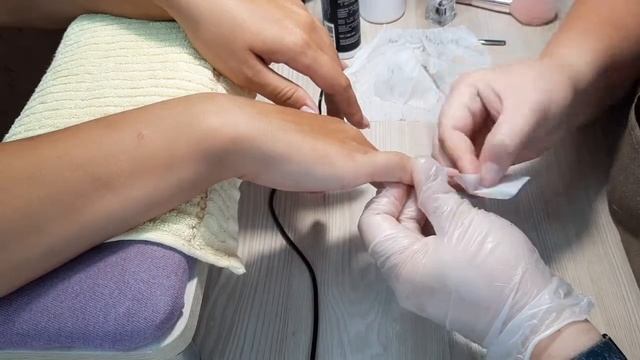 процесс работы #маникюр #гель-лак смотреть онлайн