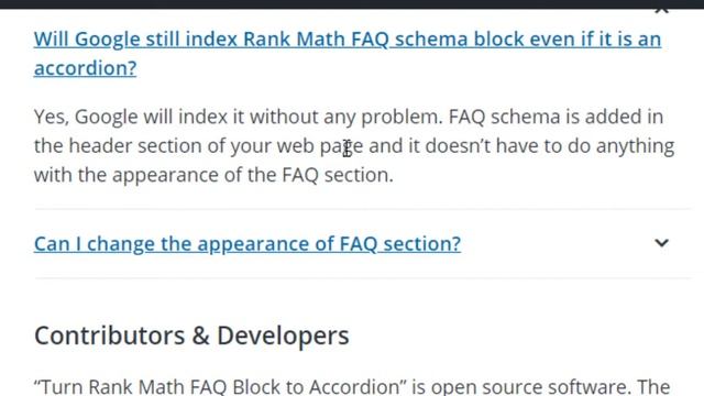 How To Turn Rank Math FAQ Block To Accordion - Rank Math SEO Plugin