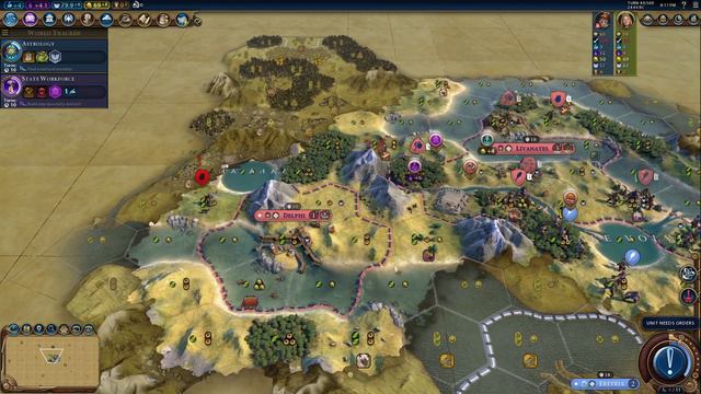 Civ 6 on DEITY - PACIFIST DOMINATION on TSL Greece 1 смотреть онлайн