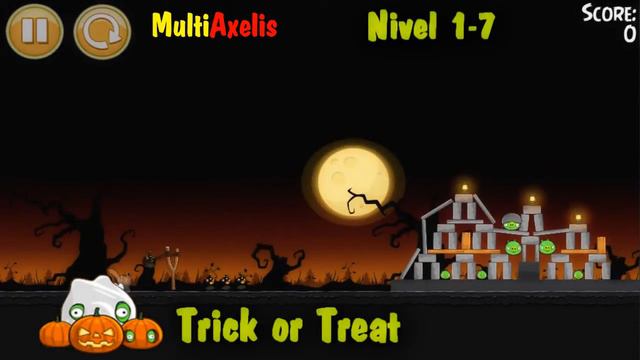Angry Birds Seasons Trick or Treat Nivel 1 Parte 1 (ALEX) смотреть онлайн