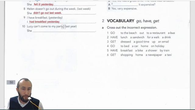 English File, Elementary, Workbook, 7C, Page 50