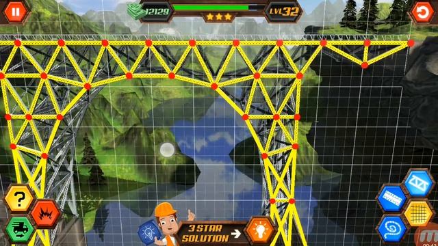 Bridge Construction Simulator 3d Level 32.