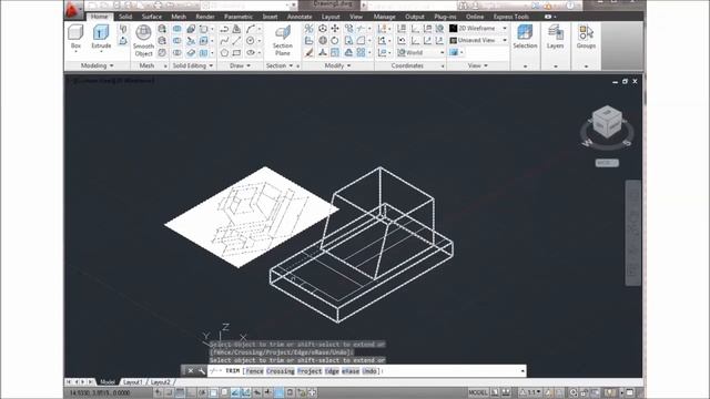 Auto CAD создать деталь смотреть онлайн