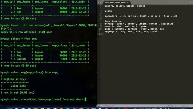 Lab Assessment 3 MySQL, SPPU DBMS (check Description for Set Operator) смотреть онлайн