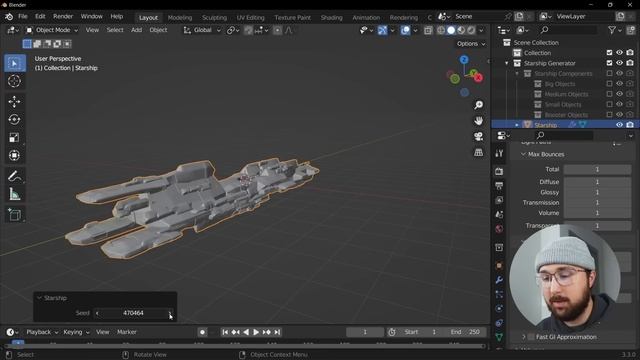 The Starship Generator Addon for Blender is Amazing! смотреть онлайн