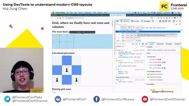 Using DevTools to understand modern CSS layouts / Huj Jung Chen смотреть онлайн
