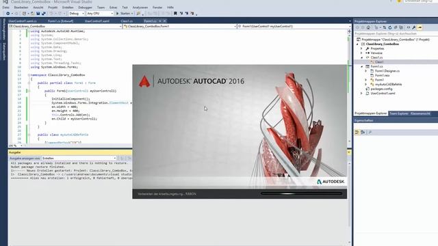 AutoCAD .net using WPF user control in AutoCAD смотреть онлайн