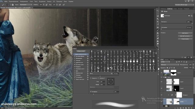 Коллаж в Photoshop Forest. Часть 6 смотреть онлайн