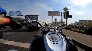 Как на большом мотоцикле в городе? Yamaha xv1600 RoadStar