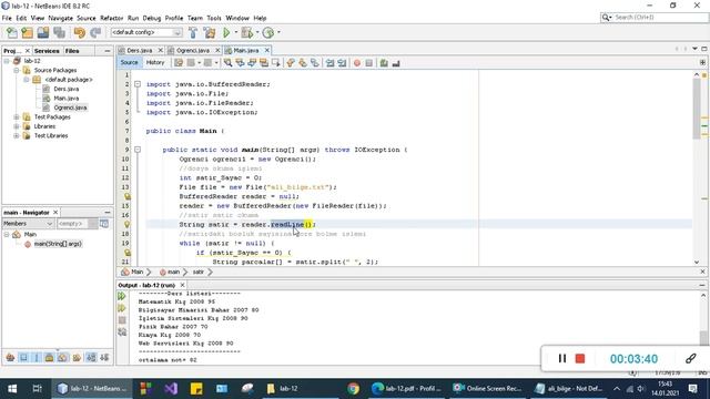 Nesneye Yönelik Java Txt Dosyasından Satır Veri Okuma-Arraylist-Constructor-Kapsülleme смотреть онлайн
