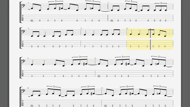 Metallica 2 x 4 bass guitar tablature смотреть онлайн