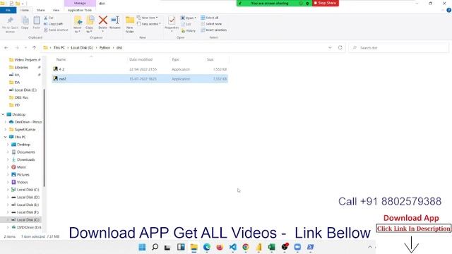 Make a Calendar with EXE Program in Python | Python Tutorial in Hindi смотреть онлайн