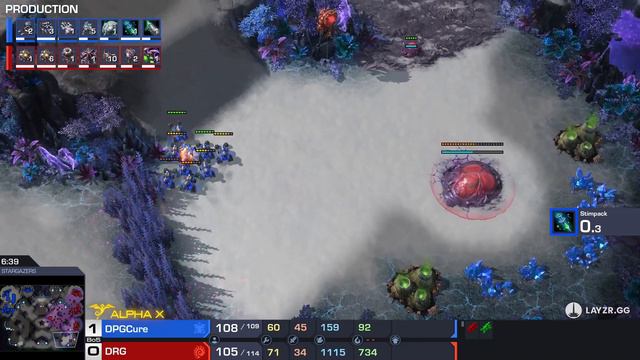 StarCraft 2: CURE vs DRG - Brawler's Club #32 смотреть онлайн