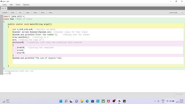 Java Program to Find the Sum of Digits of a Given Number I ICSE Java While Loop Questions #icseboar смотреть онлайн