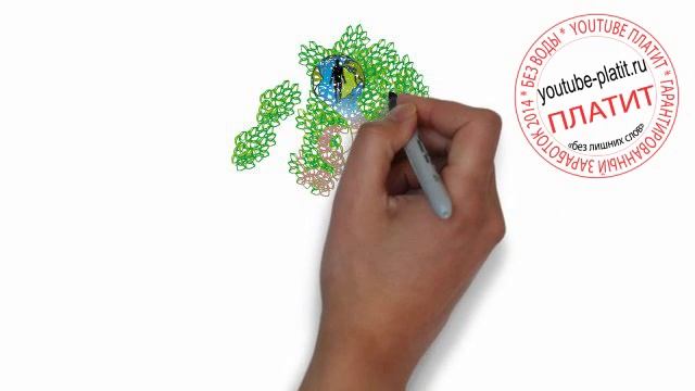 Как нарисовать зеленое дерево смотреть онлайн