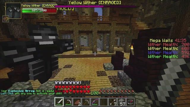Minecraft: Mega Walls Minigame #2 - WITHER SABOTAGE! смотреть онлайн