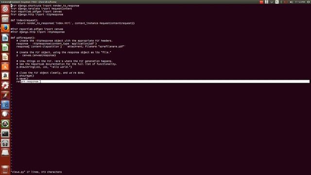 Django web development tutorial 4 (noise reduced)- How to create a PDF file in Django смотреть онлайн