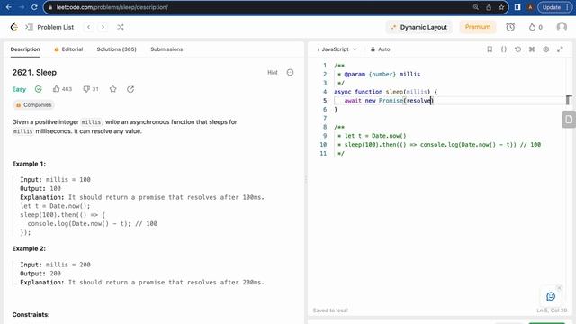 JavaScript Async/Await: Mastering the Sleep Function - LeetCode 2621! смотреть онлайн