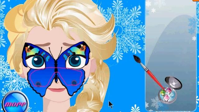 Elsa Face Painting?? Эльза Разрисовываем Лицо ?Бабочка, Игра??? смотреть онлайн