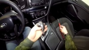 Как снять/разобрать ручку АКПП Kia Optima 2010-2015 год