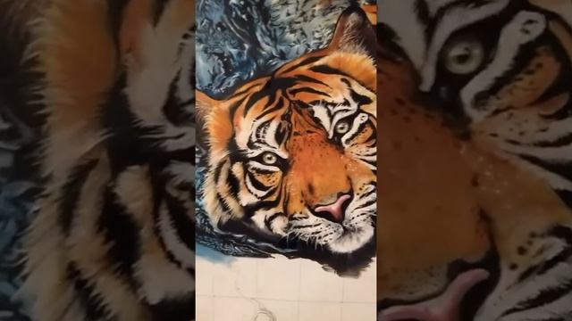 Рисуем маслом тигра по клеткам смотреть онлайн