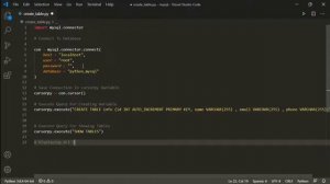 PYTHON MYSQL HOW TO CONNECT TO DATABASE AND SHOW / CREATE TABLES WITH PYTHON MYSQL CONNECTOR XAMPP