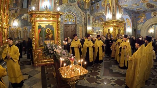 Всенощное бдение. Храмовый комплекс прп. Сергия Радонежского на Рязанке. 10 декабря. 2022 г. смотреть онлайн