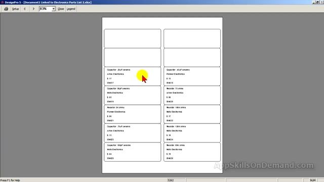 Avery Design Pro Lesson 12 - Generate labels from Excel tables. смотреть онлайн