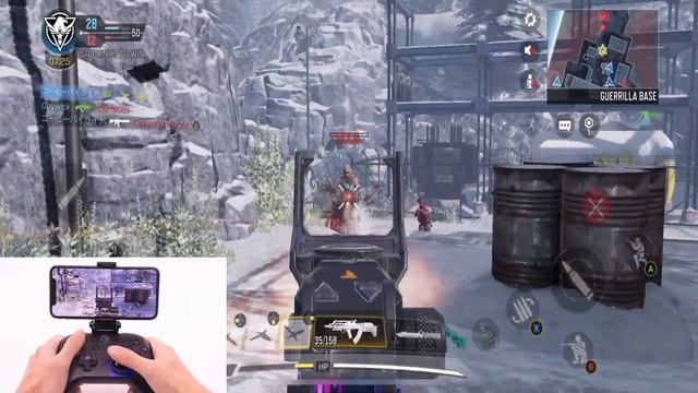 Gameplay | Playing COD: Mobile with GameSir T4 pro on iPhone смотреть онлайн