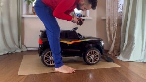 Собираем детский электромобиль тайота Прадо