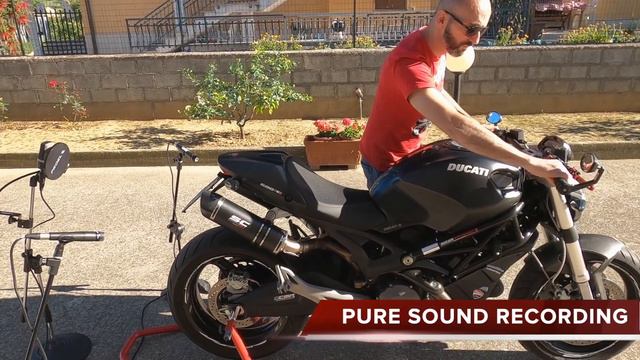 SC PROJECT GP TECH EXAUST ON DUCATI MONSTER 696 - RECORDED BY ELLEBI STUDIO'S смотреть онлайн
