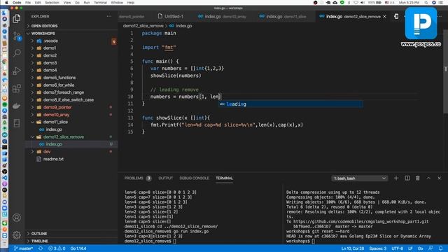 สอน Golang Ep24# Slice Remove Leading and Tailing смотреть онлайн