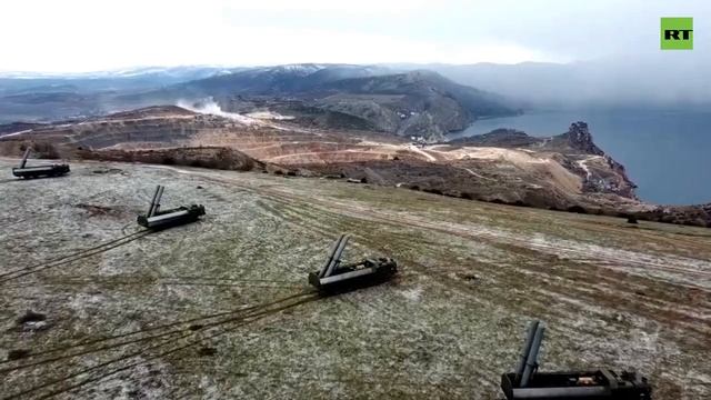 Развёртывание комплексов «Бастион» Черноморского Флота на учениях смотреть онлайн