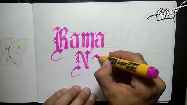 Rama Navami || Birthday of god Rama || Calligraphy with chisel tip marker || RK Artz смотреть онлайн