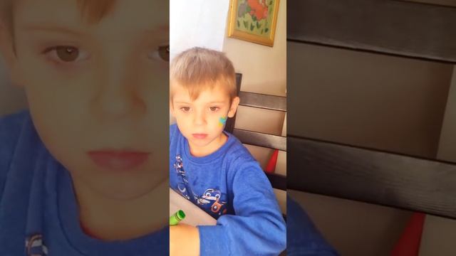 Аквагрим детский самолёт ✈ на щёчки смотреть онлайн