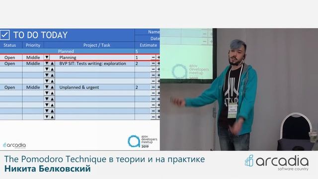 The Pomodoro Technique в теории и на практике | Никита Белковский | AzovDevMeetup 2019 смотреть онлайн