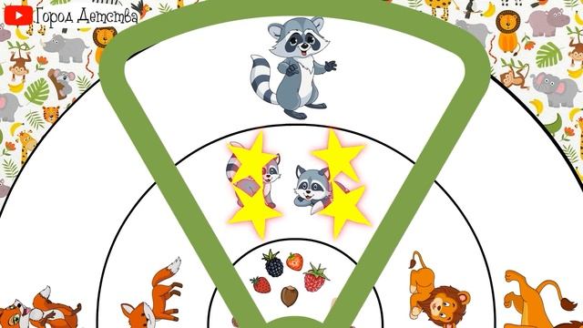 Учим животных, развивающее видео для детей. Мама и малыш. Что едят животные ? 2 выпуск. смотреть онлайн