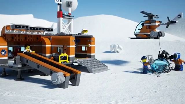 Конструктор LEGO City Arctic 60036 Арктическая база смотреть онлайн